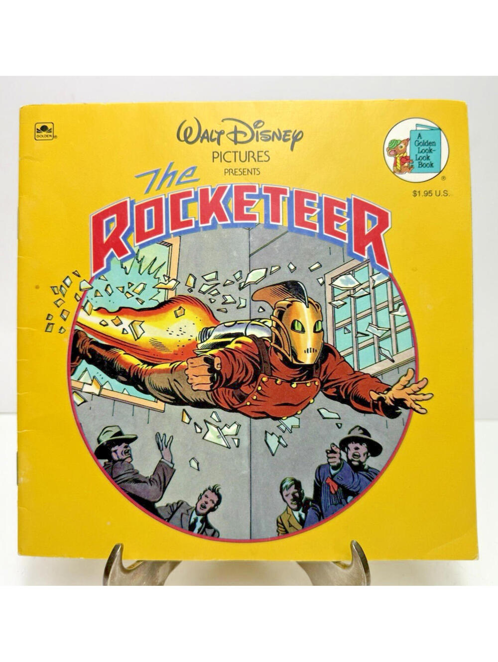 Vtg The Rocketeer Golden Book Disney 1991 Movie Cartoon Western Publishing 8"x8"